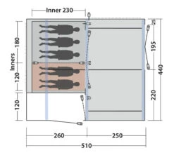 Outwell Maryland 5 Air Tent 205 14 Outwell Maryland 5 Air Tent 205 -Outdoor Tent Shop 9b821eda 2b20 4553 93df 85d64d9df0a9