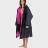 Dryrobe Advance Long Sleeve BLACK PINK - RECYCLED