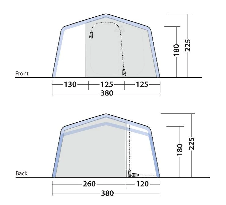 Outwell Michigan 4 Air Tent - 2025 13 Outwell Michigan 4 Air Tent - 2025 - Image 13