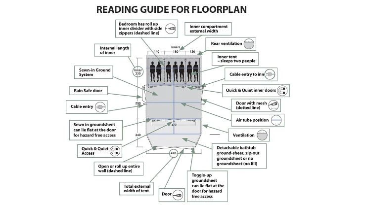 Outwell Michigan 4 Air Tent - 2025 16 Outwell Michigan 4 Air Tent - 2025 - Image 16