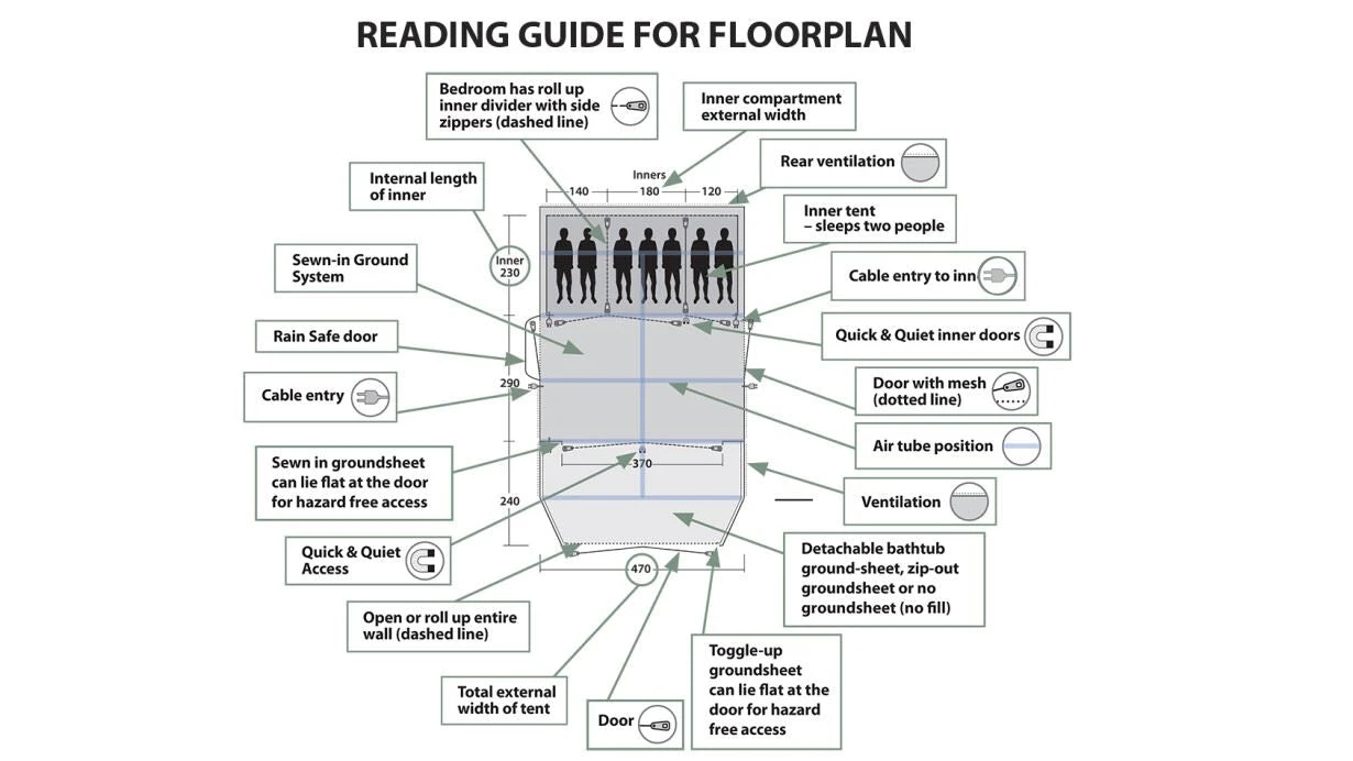 Outwell Florida 5 Air Tents - 2025 14 Outwell Florida 5 Air Tents - 2025 - Image 14