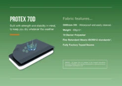 Vango Soul 200 Tent Deep Blue 2025 -Outdoor Tent Shop Protex70DFabricInfographic Blue LowRes 3