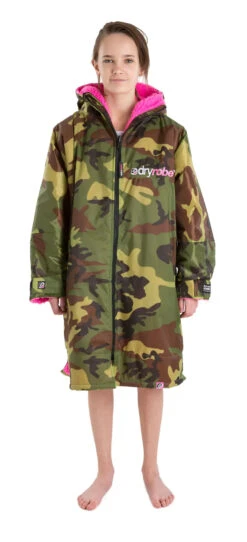 Dryrobe Advance Kids Long Sleeve Camouflage Pink - RECYCLED -Outdoor Tent Shop S LS DA CAM PINK 222 2024x2024 be7032b7 ba14 4b73 a669 007f42686397