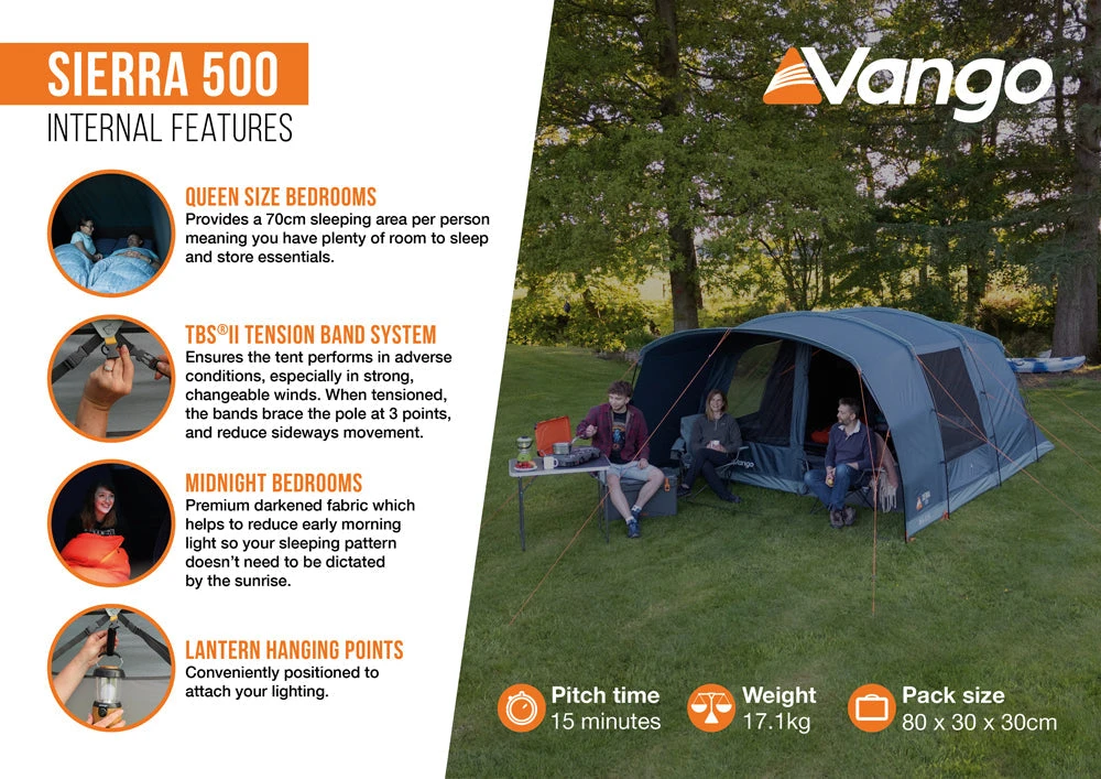 Vango Sierra 500 Poled Tent 8 Vango Sierra 500 Poled Tent - Image 8