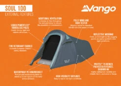 Vango Soul 100 Tent Deep Blue 2025 -Outdoor Tent Shop Soul 100 Infographic External LowRes