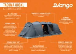 Vango Tacoma 800XL Tent Package -Outdoor Tent Shop Tacoma 800xl Infographic LowRes