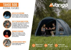 Vango Tahoe 500 Tent -Outdoor Tent Shop Tahoe 500 Infographic2 LowRes