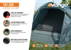 Vango Tay 200 Tent 2025 -Outdoor Tent Shop Tay 200 Infographic Internal LowRes