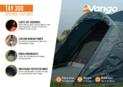 Vango Tay 300 Tent 2025 -Outdoor Tent Shop Tay 300 Infographic Internal LowRes