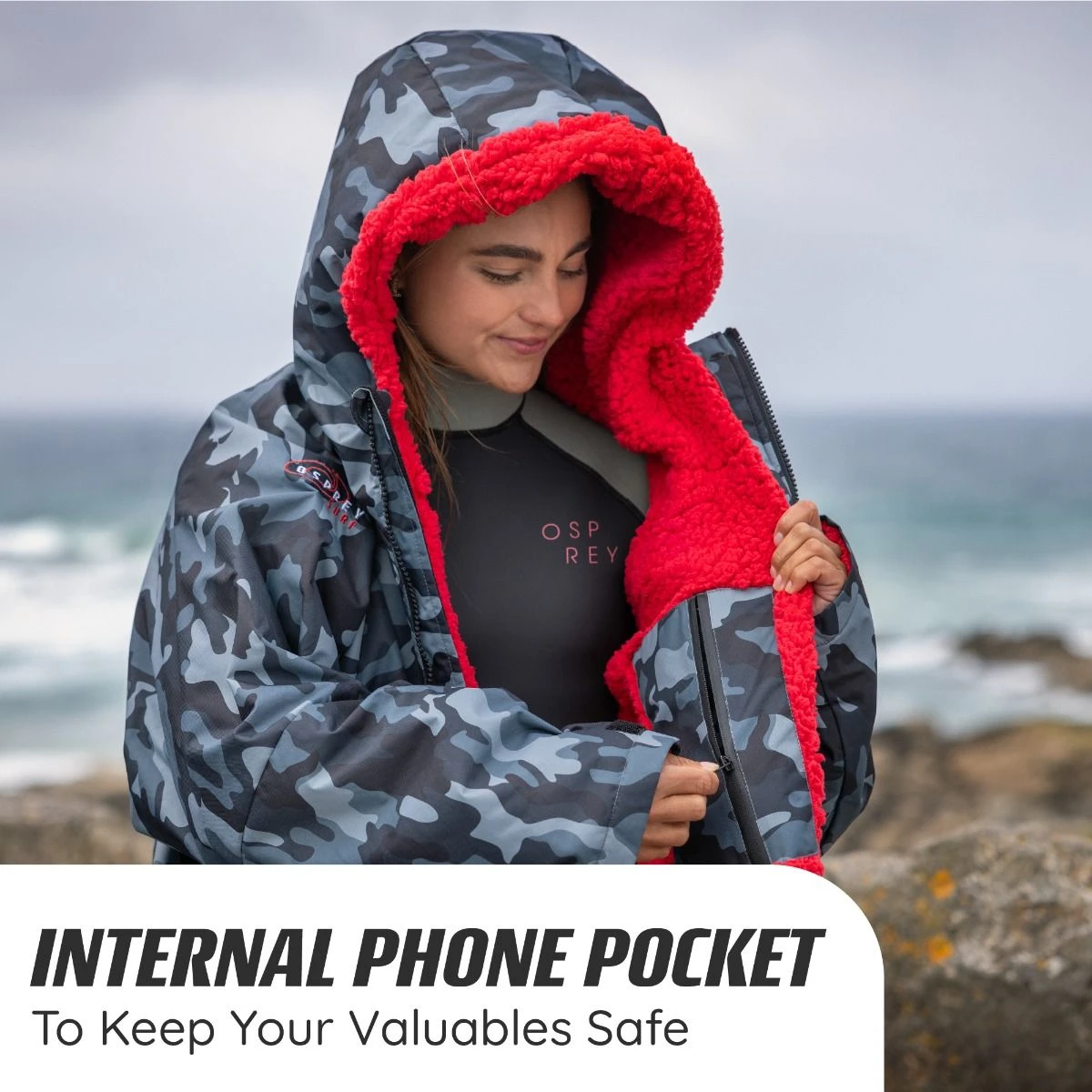 Osprey Changing Robe Camo Grey 3 Osprey Changing Robe Camo Grey - Image 3