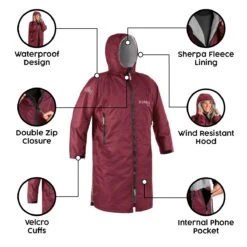Osprey Unisex Changing Robe Maroon -Outdoor Tent Shop feature image 3 1