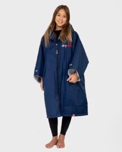 Dryrobe Advance Kids Short Sleeve Navy Grey -Outdoor Tent Shop kids advance SS Navygrey 1 2024x2024 63b2a186 2b1c 4681 b54a afeb9a14e527