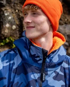 Dryrobe Advance Long Sleeve Blue Camo Orange -Outdoor Tent Shop male adult advance bluecamoorange 7